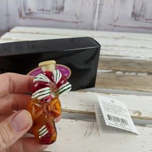 Radko winter twist candy cane starlight gems RARE